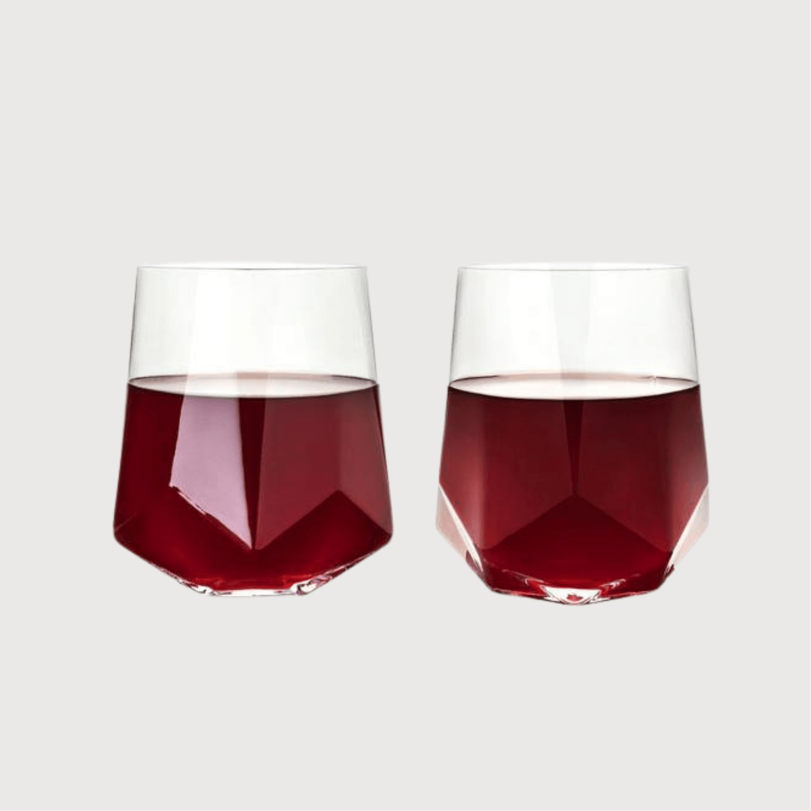 Double Walled Stemless Wine Glasses by Viski, Set of 2