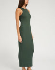 Rib Racer Maxi Dress in Ivy by SPRWMN