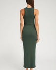 Rib Racer Maxi Dress in Ivy by SPRWMN