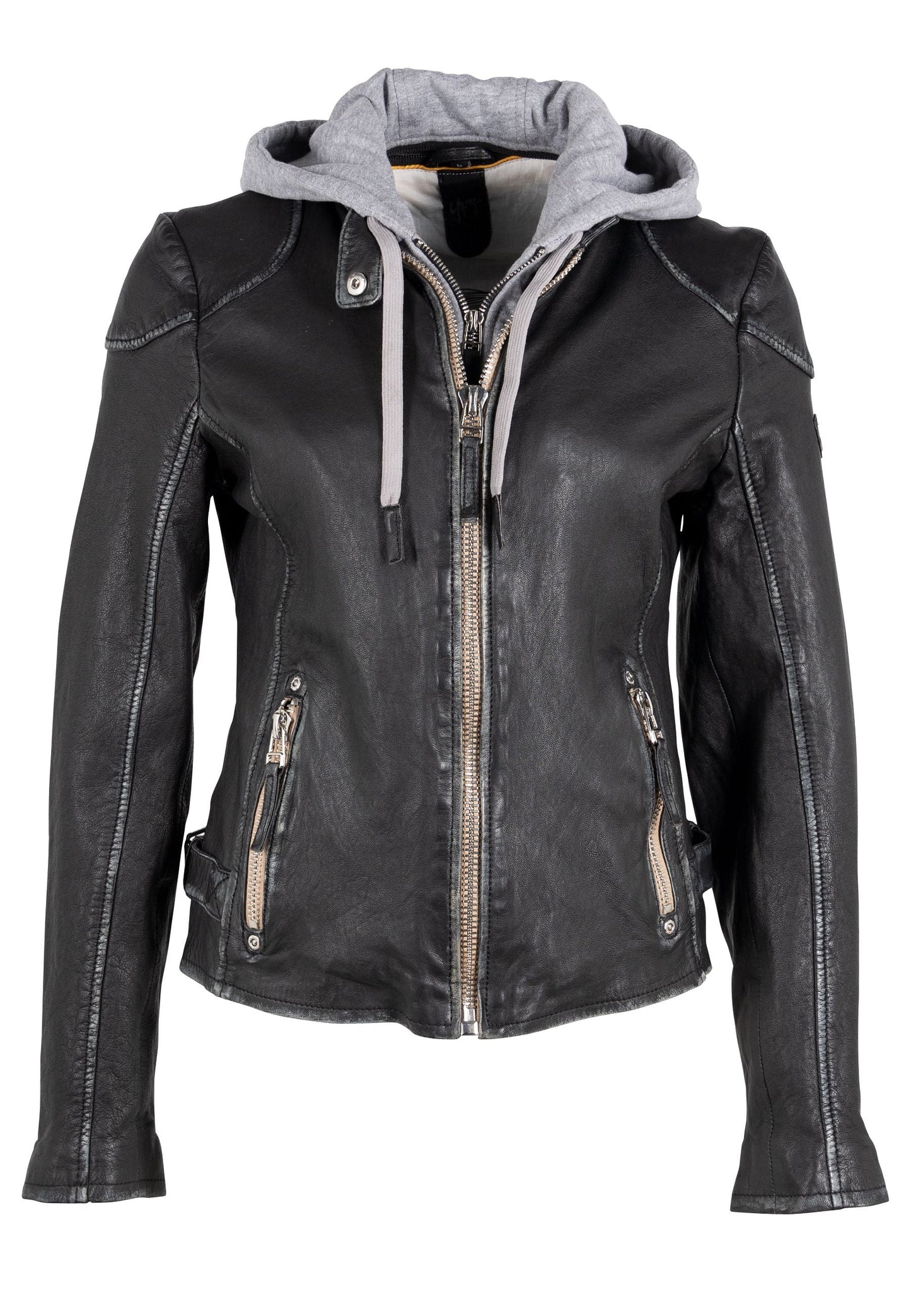 Finja Leather Jacket in Black