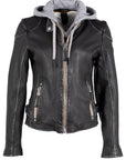 Finja Leather Jacket in Black