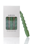 MÆGEN Spiral Taper Candles - 3 Pack - Sage