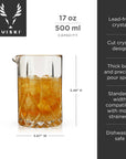 Admiral Vintage-Style Crystal Cocktail Mixing Glass