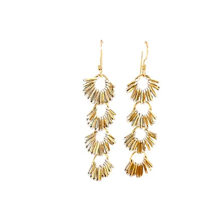 Chain Flower Cluster Earrings by Leela Grace Jewelry {various colors}