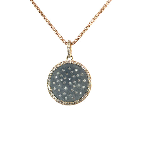 Diamond Disc Necklace