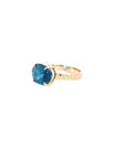 Indicolite Tourmaline +14K Ring by Leela Grace