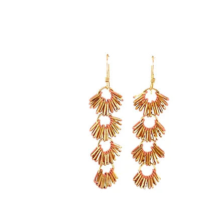 Chain Flower Cluster Earrings by Leela Grace Jewelry {various colors}