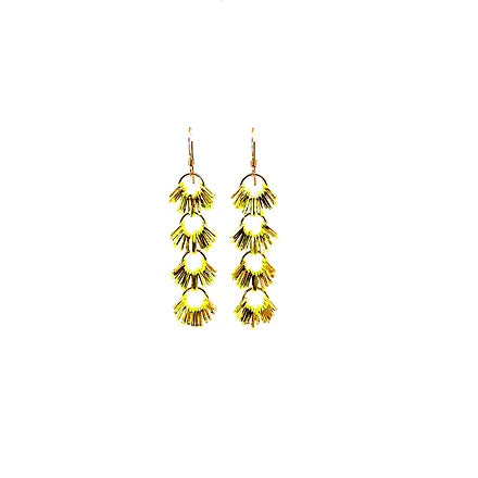 Chain Flower Cluster Earrings by Leela Grace Jewelry {various colors}