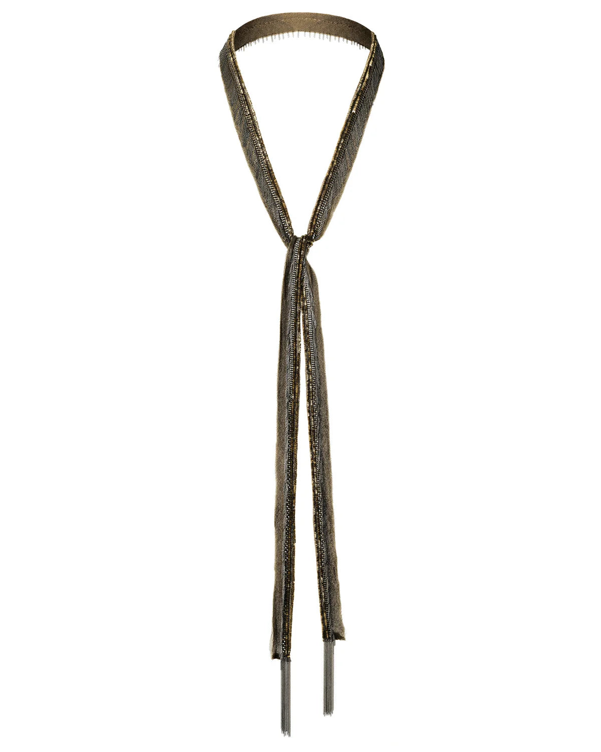 1K001 Long Necklace in Kaki by Marie Laure Chamorel