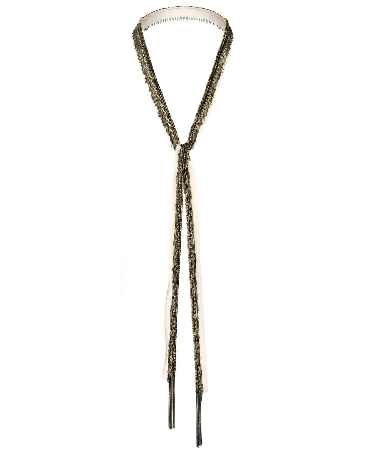 1K001 Long Necklace in Nude by Marie Laure Chamorel