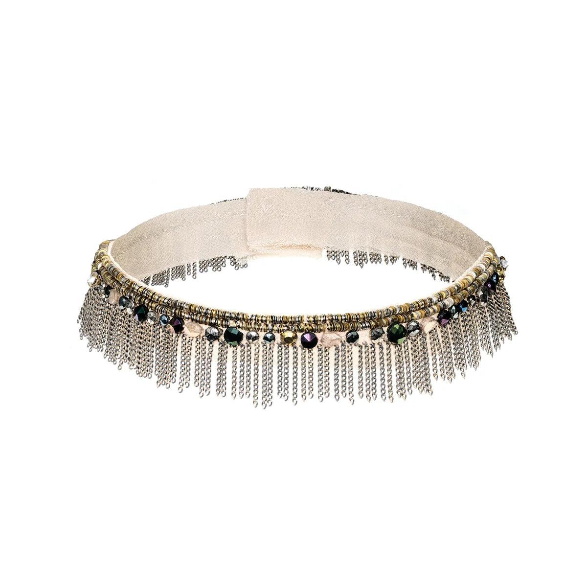 1K005 Double Wrap Bracelet in Nude by Marie Laure Chamorel