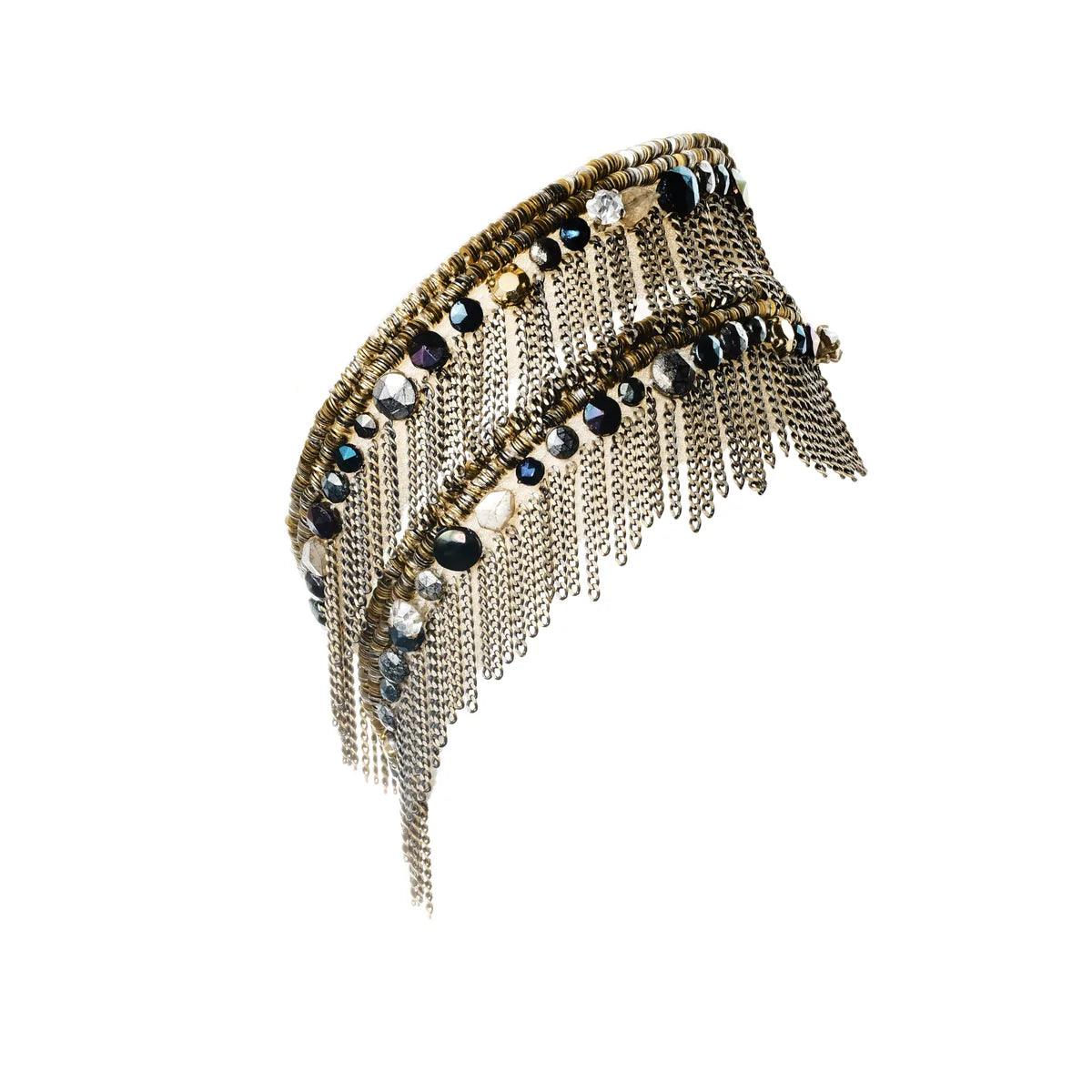 1K005 Double Wrap Bracelet in Nude by Marie Laure Chamorel