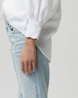 Camille Linen Shirt in White by Lanhtropy