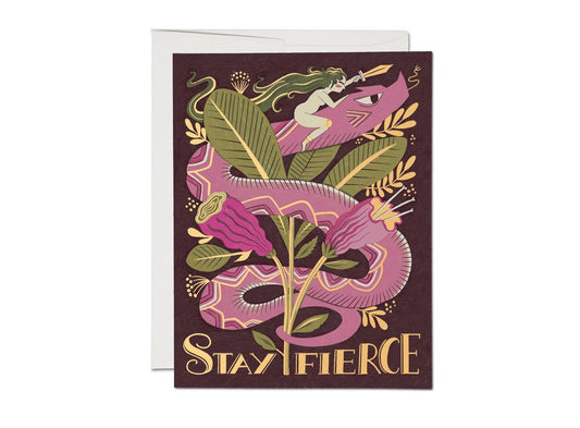 Fierce Snake Friendship Greeting Card