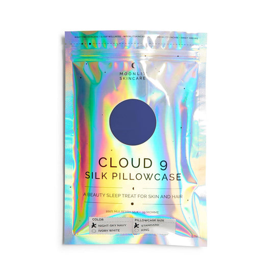 Cloud 9 Silk Pillowcase - NIGHT SKY NAVY