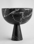 Black Marble Pedestal Bowl