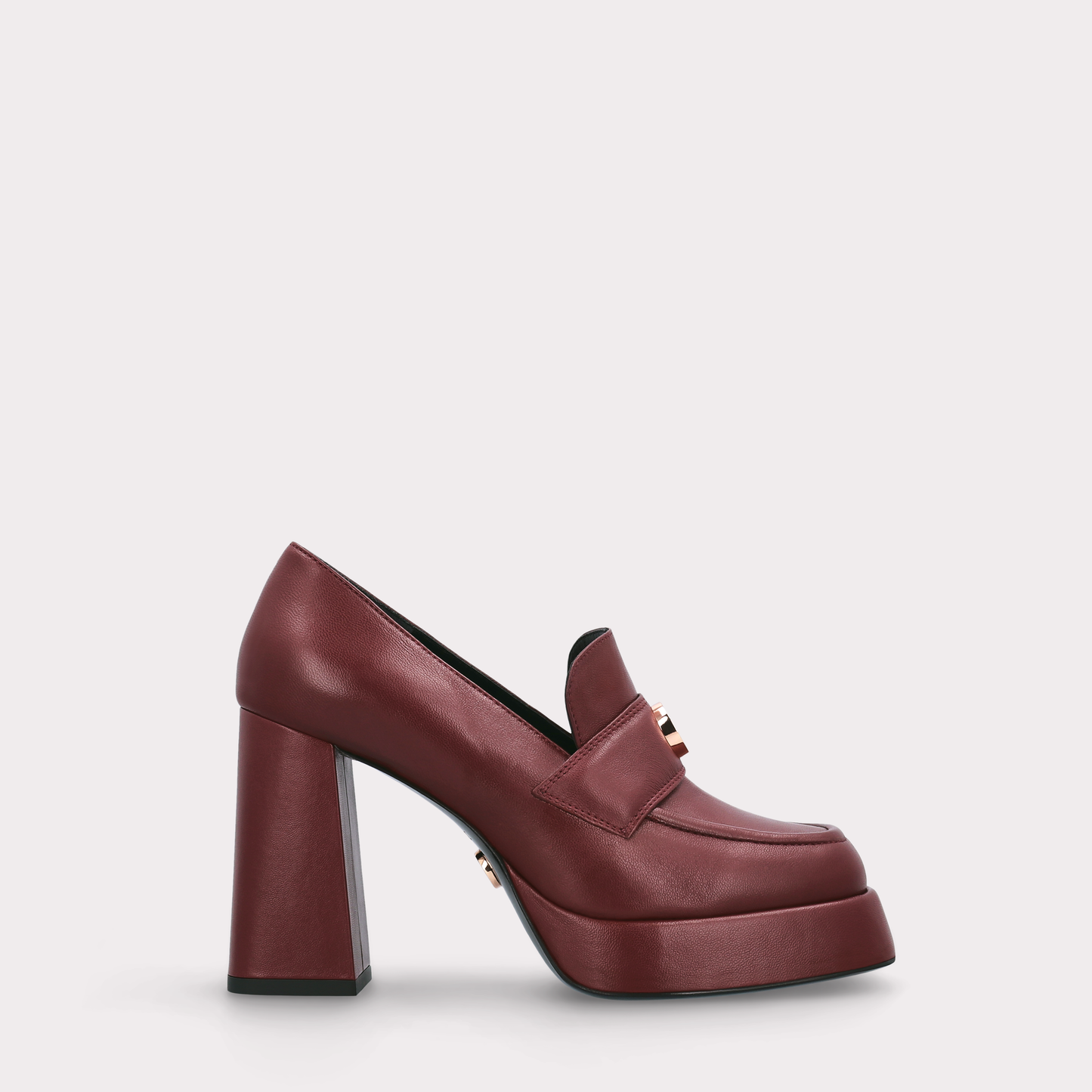 Cindy Smooth Leather Platform Pumps by Ingiliz