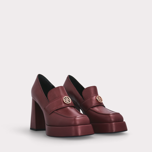 Cindy Smooth Leather Platform Pumps by Ingiliz