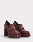 Cindy Smooth Leather Platform Pumps by Ingiliz