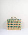 Woven Reed Basket, Green Set of 3 - Haven