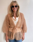 Mohair Light Oversized Cardigan in Camel by Maiami