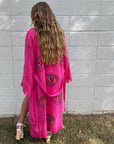 Hot Pink Multi Eye Kaftan