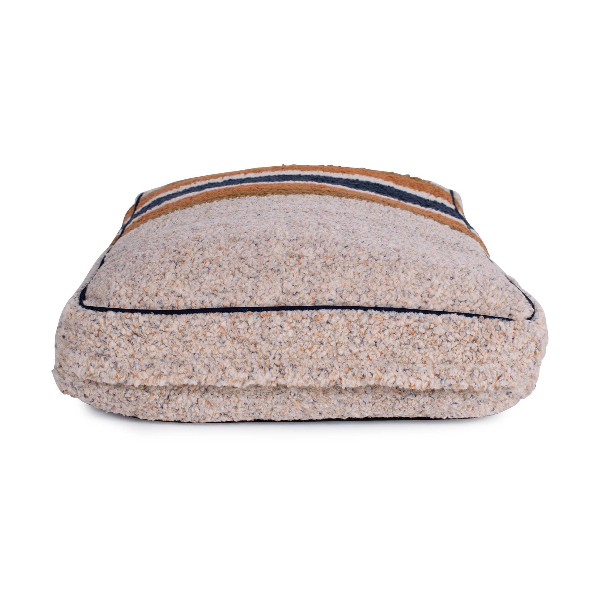 Shinola Pet Rectangular Pet Napper Dog Bed in Oatmeal