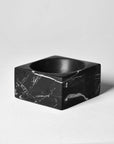 BLACK MARBLE SQUARE BOWL