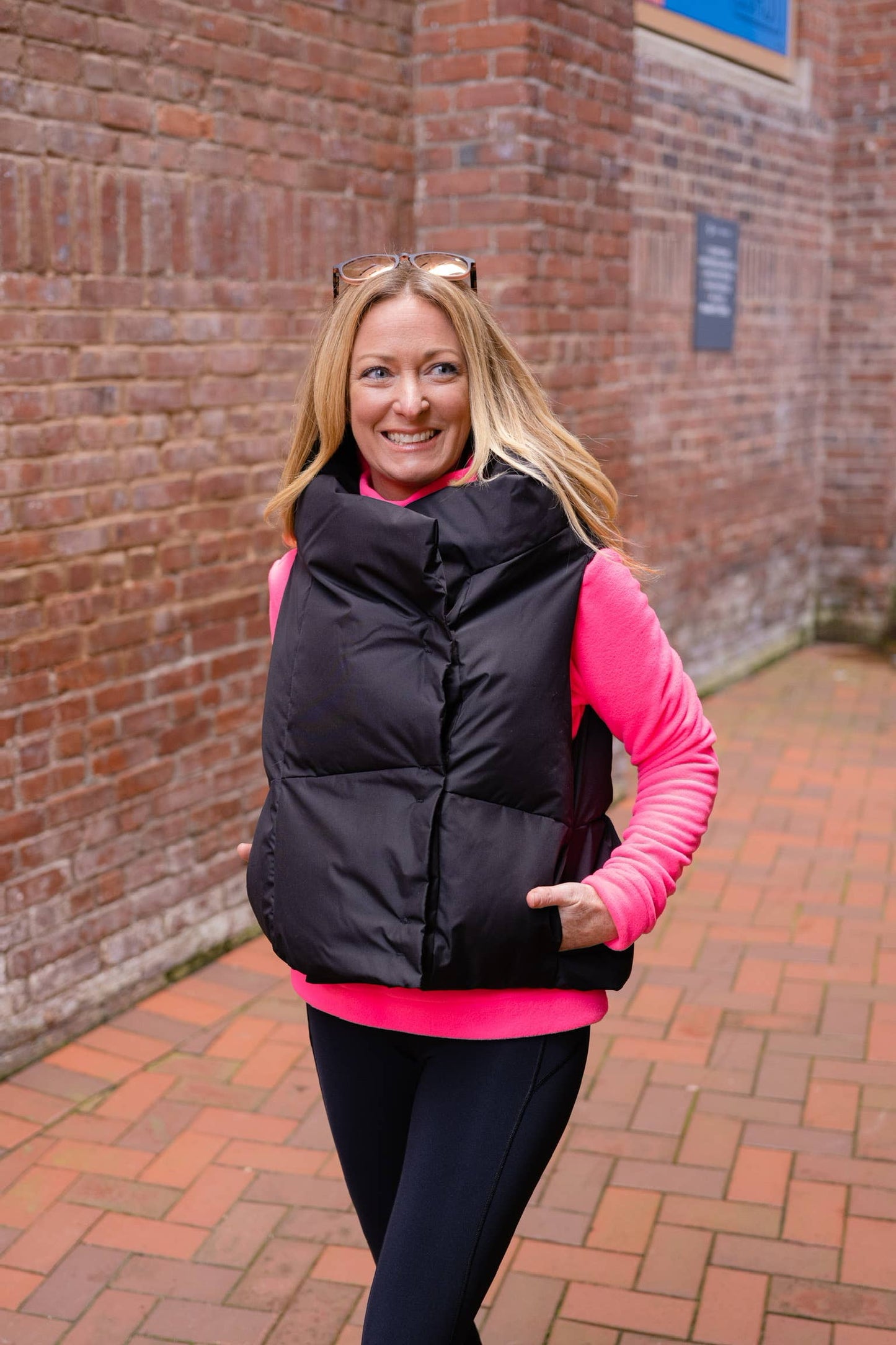 Black Waterproof Pretty Puffer Vest by Pretty Rugged