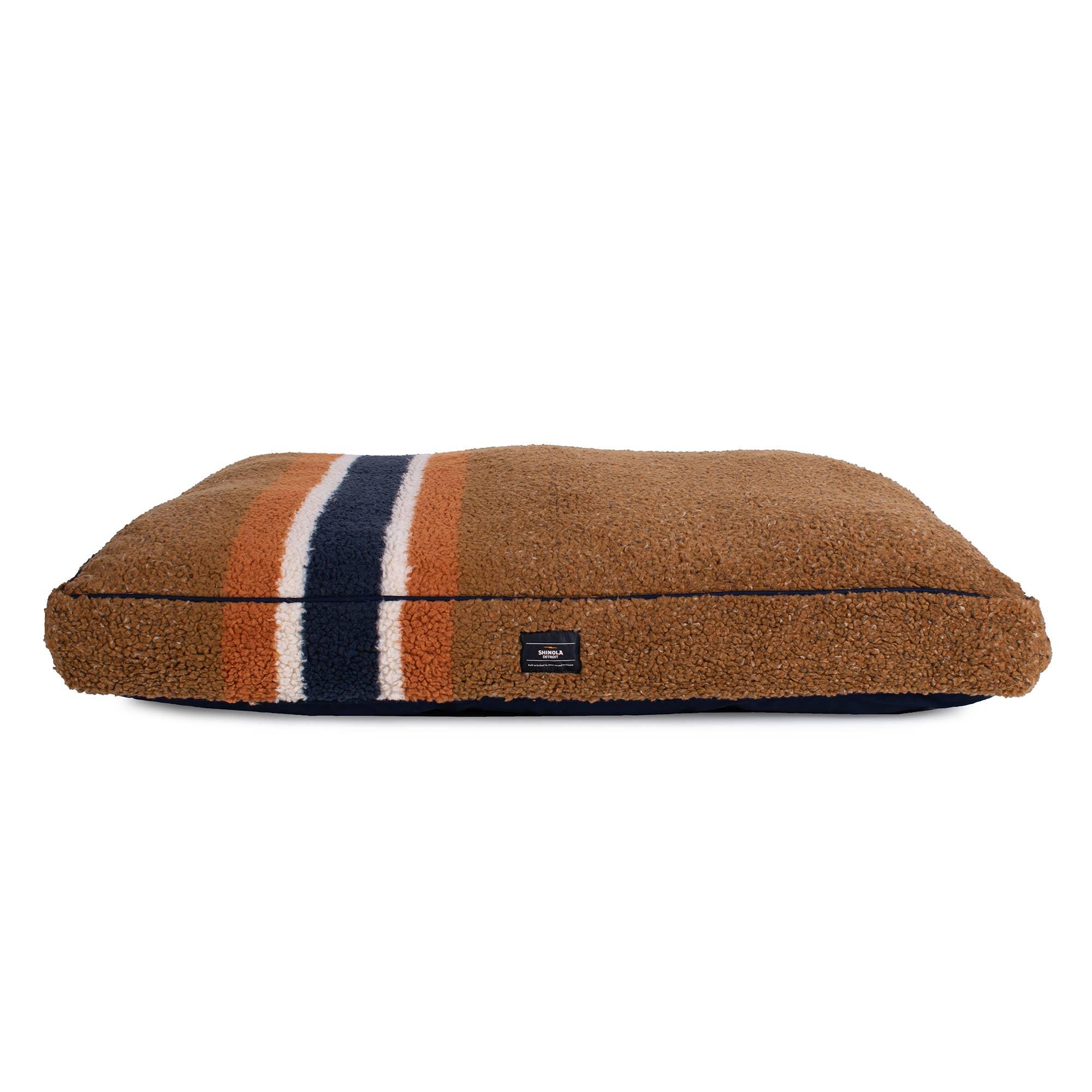 Shinola Pet Rectangular Pet Napper Dog Bed in Brown