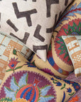 Bright Botanical Suzani Pillow - Haven