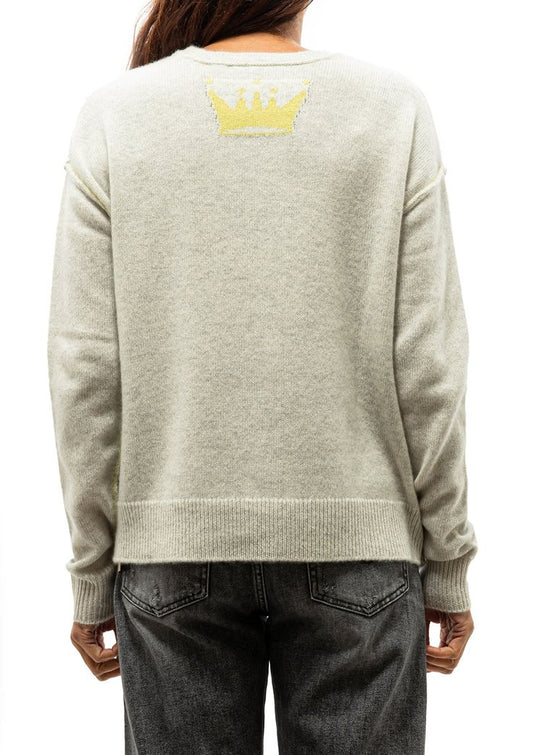 Crown Pullover in Yellow by Brazeau Tricot