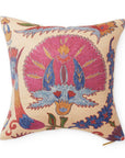 Bright Botanical Suzani Pillow - Haven