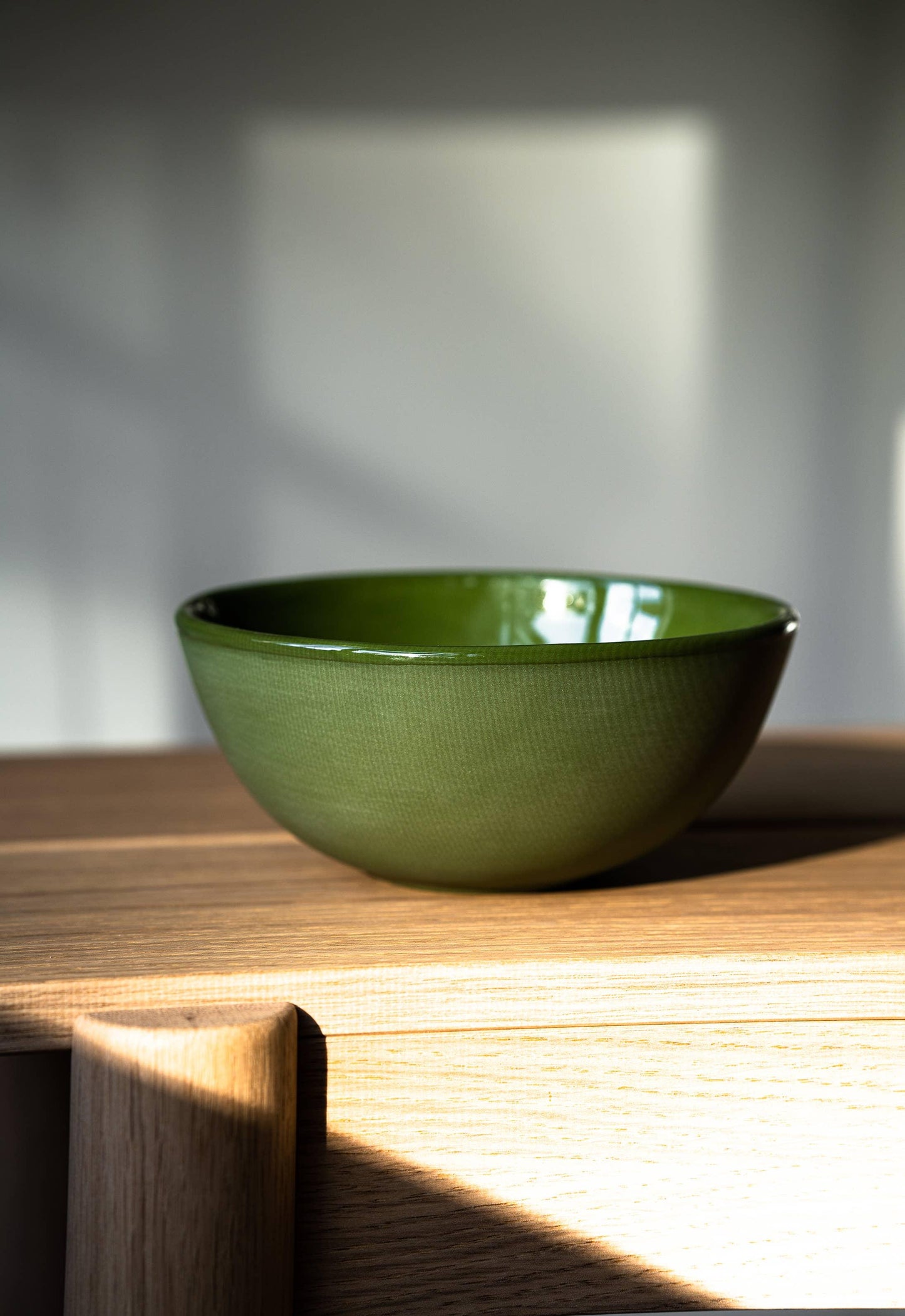 Handmade Porcelain Everyday Bowl. Green - Haven