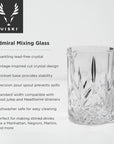 Admiral Vintage-Style Crystal Cocktail Mixing Glass