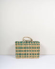 Woven Reed Basket, Green Set of 3 - Haven