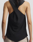 Alessia Twist Back Blouse in Black by Saint Art