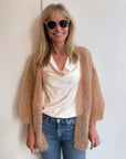 Mohair Light Oversized Cardigan in Camel by Maiami