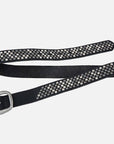 Britta | Vintage Silver Buckle Studded Leather Belt