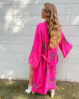 Hot Pink Multi Eye Kaftan