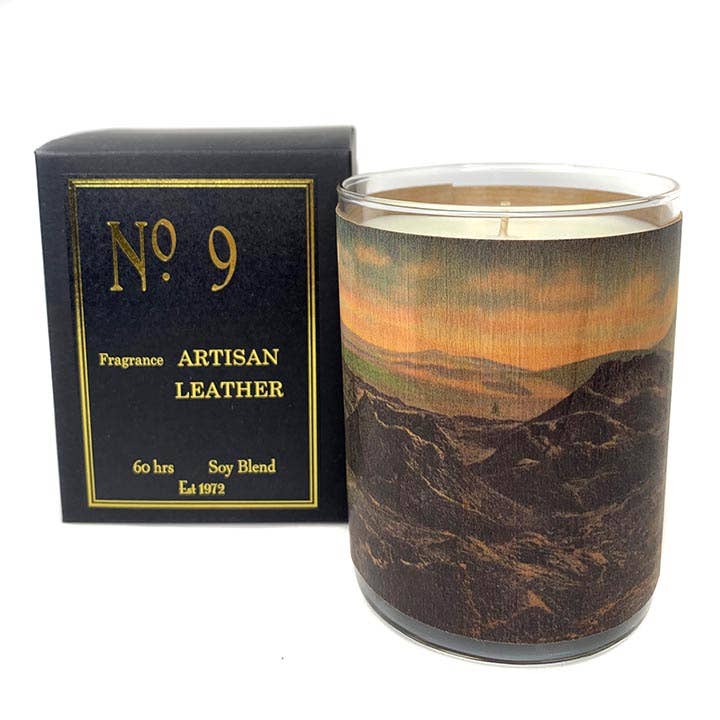 No 9 Artisan Leather Candle