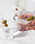 Raye Stemless Crystal Martini Glasses - Set of 2