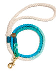 Robins Egg Blue Cotton Rope Dog Leash by Found my Animal