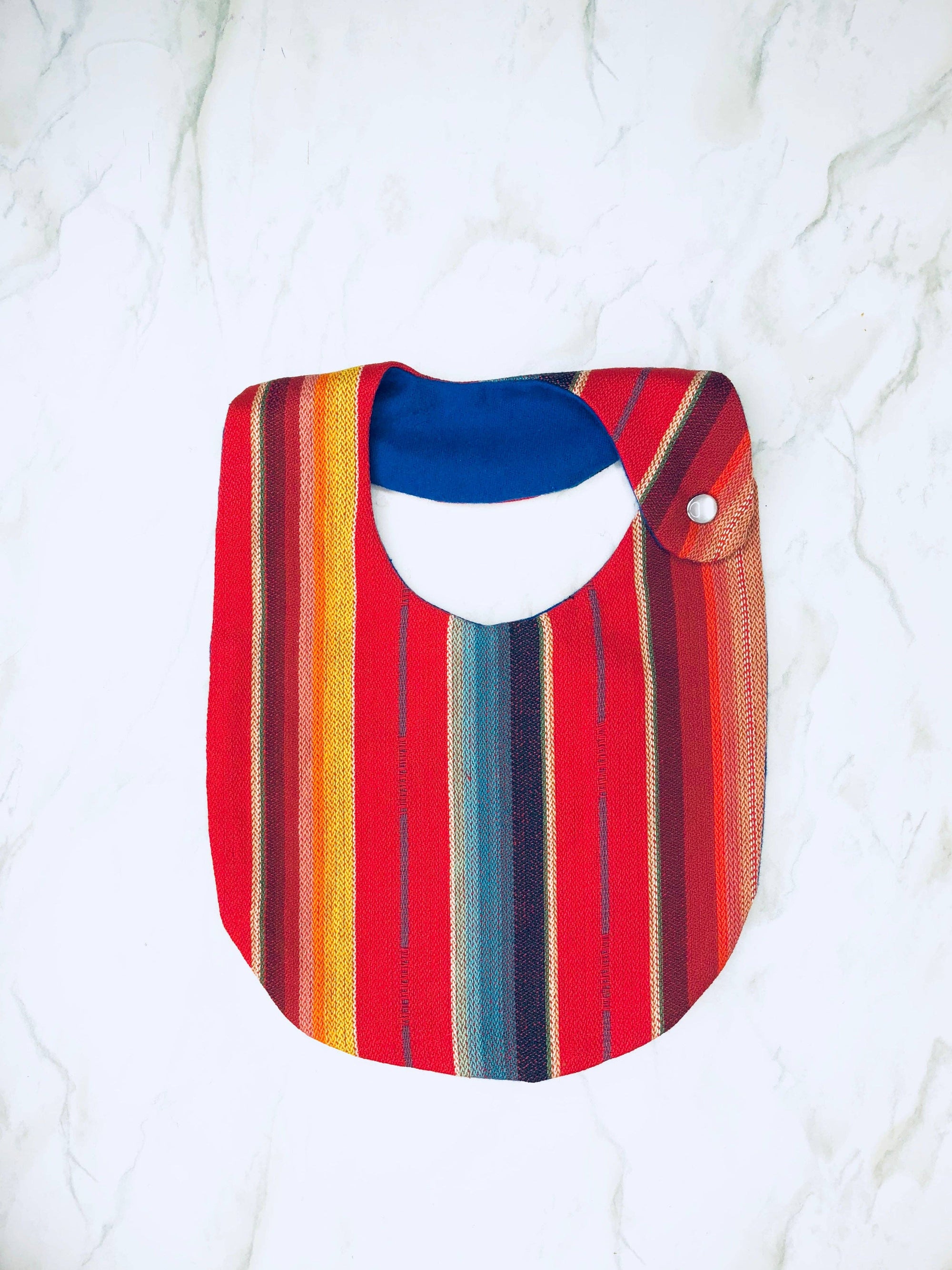 Serape Bib &amp; Pacifier Set - Red