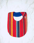 Serape Bib & Pacifier Set - Red