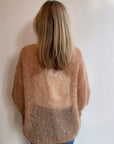 Mohair Light Oversized Cardigan in Camel by Maiami