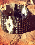 Pyrite Gemstone Western Cuff