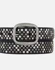 Britta | Vintage Silver Buckle Studded Leather Belt