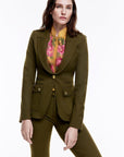 Military Peaked Lapel Blazer by Smythe