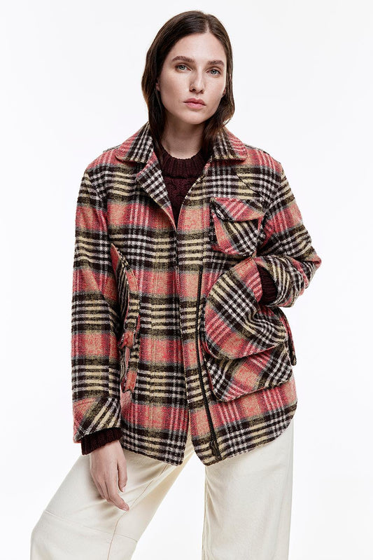 Barn Jacket in Rose Plaid by Smythe